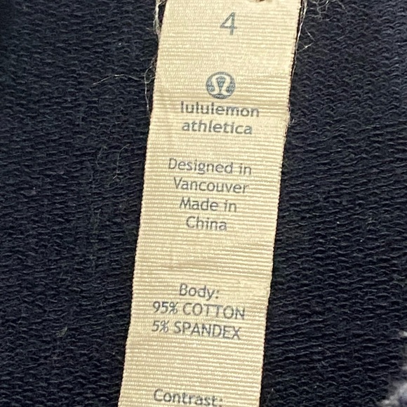Lululemon Bliss Break Wrap French Terry in Inkwell size 4 - Picture 11 of 15